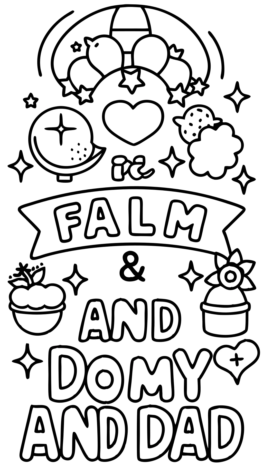 coloring pages for mom and dad